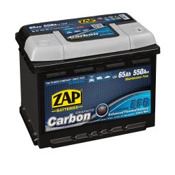 Baterie auto 65Ah Zap Carbon EFB Start-Stop 242x175x190 550A 12V