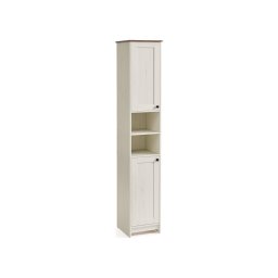 Dulap de baie LEXI 30x170 cm alb/maro