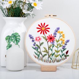 Kit Broderie DIY, Flori multicolore