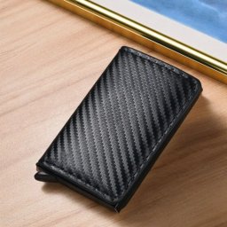 Portofel Antifrauda Compact Carbon