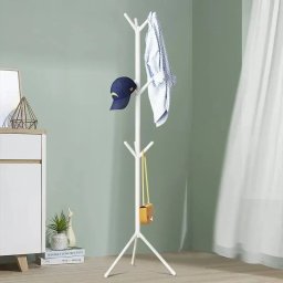 Cuier vertical metalic 166 cm cu agatatori multiple