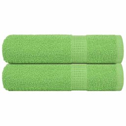 Prosoape de baie 2 buc Verde mere 100x150cm 360g/m² 100% bumbac GartenMobel Dekor