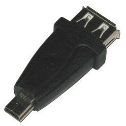 Adaptor mini USB 5 pini (tata) la USB-A (mama) pentru conectare rapida