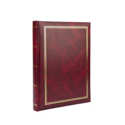 Album foto clasic visiniu pentru 100 poze 10x15 cm, cu etichete notite