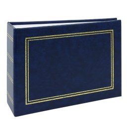 Album foto clasic albastru 10x15 cm pentru 100 fotografii, tip carte