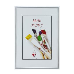 Rama foto Grayson A4 21x29,7 cm, gri, pentru birou sau perete, stil clasic