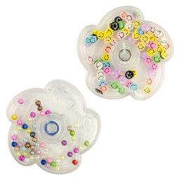 Jucarie antistres Fidget Spinner floare colorata cu bile mobile