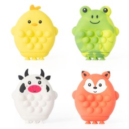 Jucarie antistres Pop It cu animalute vesele din silicon pentru relaxare
