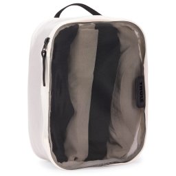 Saculet de organizare bagaj Thule Packing Cube mic, alb, nylon reciclat