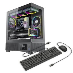 Sistem Desktop PC Gaming OptimX KIAN Fury cu procesor Intel® Core™ i7 9700F, 16GB DDR4, 480Gb SSD, Nvidia RTX 5050 8Gb GDDR6 , Cadou kit tastatura si mouse OptimX