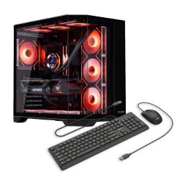 Sistem Desktop PC Gaming OptimX BANSHEE Ghost cu procesor Intel® Core™ i7 9700F, 16GB DDR4, 480Gb SSD, Nvidia RTX 5060 8Gb GDDR7 , Cadou kit tastatura si mouse OptimX