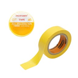 Banda izolatoare din vinil galbena 19 mm x 9 m Anti Fire HighPower