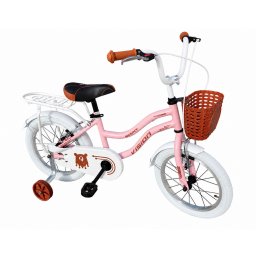 Bicicleta pentru copii Bonny Light Pembe 16 inch cu roti ajutatoare