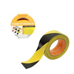 Banda adeziva avertizare si marcare podea PVC 48 mm x 33 m HighPower