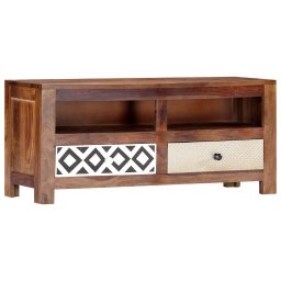 Comoda TV, 90 x 30 x 40 cm, lemn masiv de acacia GartenMobel Dekor