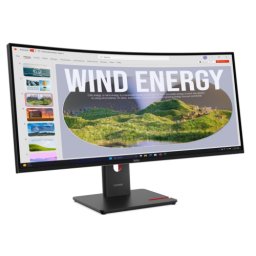 Monitor LED Curbat Lenovo ThinkVision T34WD-40 64AEZAR1EU, Webcam ThinkVision VoIP Stack MC60, 34 inch, 3440 x 1440 pixeli, 4ms GtG, Eclipse Black
