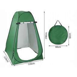Cort pentru dus sau toaleta pliabil, impermeabil, 120x120x190cm verde Z-TOOLS / ZTS2072