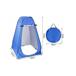 Cort pentru dus sau toaleta pliabil, impermeabil, 120x120x190cm albastru Z-TOOLS / ZTS2073