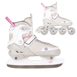 Role Patine 2IN1 Nils Extreme NH18188A, Gri Roz