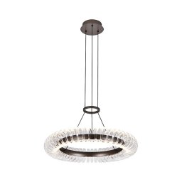 Lustru LED suspendat pe cablu ALBA LED/39W/230V gri/transparent