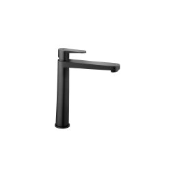 Baterie lavoar FERRO NOSTRIS BNS2LBL, VerdeLine, stativă, monocomandă, negru mat, pipă 170 mm, cu ventil click-clack