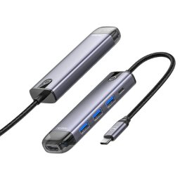 Mcdodo Multihub 5 in 1 Type-C gri