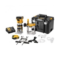 DeWalt - DCW604P2 - Masina de frezat cu 2 acumulatori si incarcator, Li-Ion, 18 V, - Ah, 8 mm, valiza speciala