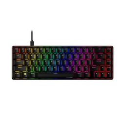 Tastatura Alloy Origins 65 Red Switch, RGB LED, Cu fir, USB, Negru