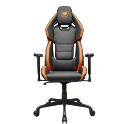 Scaun Gaming HOTROD Imitație de piele Negru-Portocaliu
