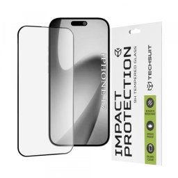 Folie de protectie Ecran Techsuit pentru Apple iPhone 17, Sticla Securizata, Full Glue, 111D, Neagra