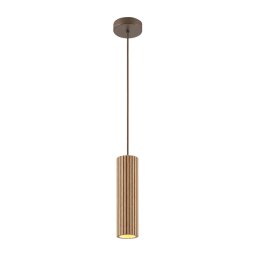 Brilliant - Pendul pe cablu LAKEWOOD 1xGU10/10W/230V Ø 10 cm maro