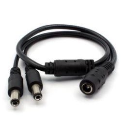 Cablu splitter alimentare DC cu 2 iesiri tata pentru distributie