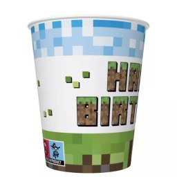 Pixel Block: Set pahare de hârtie - 250 ml, 8 bucăți