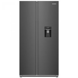 Aparate Frigorifice Frigider SSBX-559NFDE, 439L, Full No Frost, Clasa E, Dozator apa, Afisaj LCD, H 177 cm, Inox/Negru
