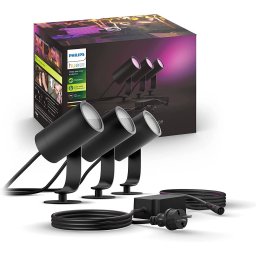 Philips PHILIPS HUE HUE white & color Ambiance Lily garden spot, LED light (black, 3 pieces, basic set)