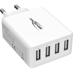 GPS Ansmann Home Charger HC430, charger (white, intelligent charging control, multisafe technology)