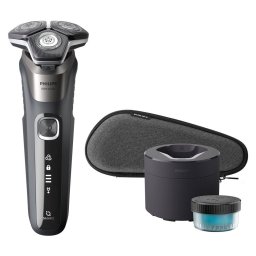 Aparat De Ras Philips Series 5000 S5887/50 Umed Si Uscat Electric Cu 3 Accesorii Gri