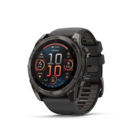 Smartwatch Garmin Fenix 8 3.56Cm 1.4Inch AMOLED 51mm Digital 454 x 454 Pixeli Touchscreen Titanium Negru