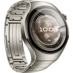 GPS Huawei Watch 5 46mm (Rates-L29M), Smartwatch silver, titanium strap, titanium case