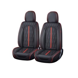 Huse Auto Carguard Deluxe Premium 5 Locuri Piele Ecologica Perforata Negru / Rosu