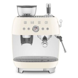Espressor Manual Smeg 50's Style EGF03CREU 2.4L 15 Bari cu Rasnita Incorporata 1650W Crem