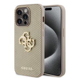 Husa Guess Apple iPhone 15 Pro Perforated 4G Auriu