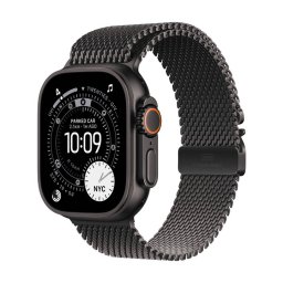 Smartwatch Apple Watch Ultra 3Â GPS + CellularÂ 49MMÂ Carcasa din Titan Curea Milanese Loop Marime M Negru