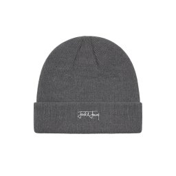 Jack & Jones Caciula barbati, cu logo, JACSEAN, Gri inchis (SELECTATI MARIMEA: Universala)