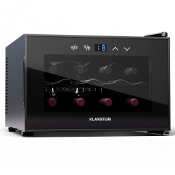 Klarstein Shiraz 8 Uno, frigider pentru vin, 8 sticle, 8 - 18 °C, control tactil (HEA-Shiraz 8- uno-bl)
