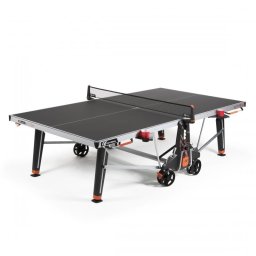 Masă Tenis de Masă Cornilleau 600X Outdoor - Laminat 7mm MATTOP, DSI 16 Puncte, Clasa C - Negru