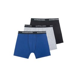 SCOTCH & SODA Lenjerie (Pack of 3) Stretch Boxer Brief SSFA24M152062 043 grey/navy