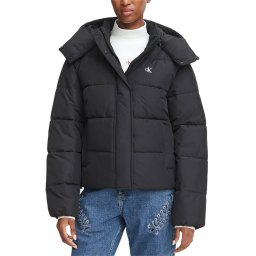 CALVIN KLEIN Geacă Matte Mw Short Puffer LV047H504G UB1 black