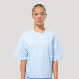 GymBeam Tricou pentru femei Oversized Mochi Blue S