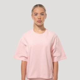 GymBeam Tricou pentru femei Oversized Mochi Pink XS